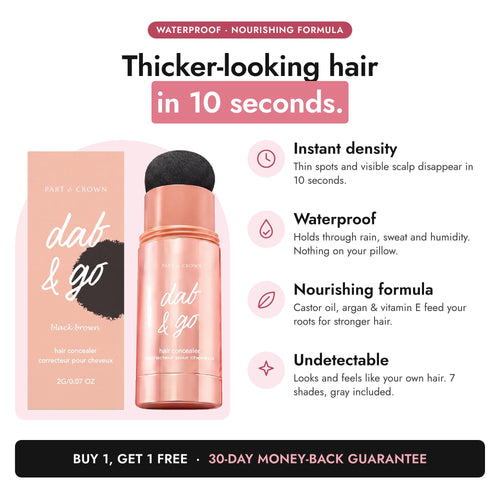 Hair Density Stick: thicker-looking hair in 10 seconds — instant density, waterproof, nourishing formula, undetectable